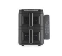 Progress Dual Tier 9L Air Fryer - Stacked 2-Tier Fryer, Cook on 4 Layers, 4.5 L Baskets, Easy Viewing Window, PFAS-Free Non-Stick Trays, Digital LED Touch Screen Display, 9 Cooking Function, 2400W