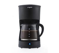PROGRESS Echo Filter Coffee Machine - 1000W, 1.25L Glass Carafe, Auto Shut-Off, Keep Warm Setting, Overheat Protection, Water Level Indicator, Ground Coffee Compatible, Includes Measuring Spoon, Set