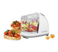 Progress EK2182P Go Healthy Mini Food Chopper - Small Electric Food Processor, Compact Vegetable Blender, 350 ml Chopping Bowl, One Touch Operation, Stainless Steel Blades, Oil Feeding Chute, 150W