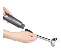 Progress EK4248PGUNMETAL Lunar Electric Stick Hand Blender - Immersion Hand Blender with 2 Speeds & Turbo Function, Removable Stainless-Steel Rod/Blades, for Soups, Smoothies & Baby Food, 400W, Grey