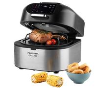 Progress EK4549P Air Fryer Health Grill - GrillAir 5 In 1 Cooking Functions, XL 5.2 L, Oil-Free Healthy Digital Multicooker Oven, Smokeless Electric Grilling, Non-Stick Fry/Roast/Bake/Grill/Dehydrate