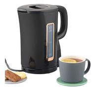 Progress EK5036P Jug Kettle - 1.7L Capacity Electric Kettle With Flip Top Lid & Removable Limescale Filter, Indicator Light, Strix Controller, Boil-Dry Sensor, Automatic Shut-Off, Black & Gold, 2200W