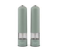 Progress Electric Mill Set - 2 x Mills, Adjustable Coarse to Fine Grind, Sage