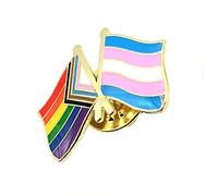 Progress Gay Trans Transsexual Transgender Friendship Metal Pride Flags Pin Badge LGBT