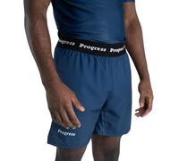 Progress Jiu Jitsu Academy BJJ Board Shorts | Comfortable & Durable Mens Brazilian Jiu Jitsu Gym Shorts, Navy, Small