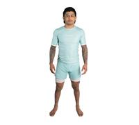 Progress Jiu Jitsu Academy BJJ Board Shorts | Durable 4-Way Stretch Mens Training Shorts for Brazilian Jiu Jitsu, MMA, Muay Thai & Grappling | Lightweight No-Gi Gym Shorts - Mint Color -L