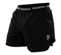 Progress Jiu Jitsu Academy Board Shorts | Comfortable and Durable BJJ Shorts | Mens Shorts for Brazilian Jiu Jitsu | Gym Shorts | Black 36