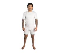 Progress Jiu Jitsu Academy Short Sleeve Rashguard | BJJ Compression Shirt for Grappling, MMA & No-Gi Training | Lightweight, Durable, Moisture-Wicking Rash Guard for Men - Bone Color - Size L