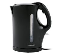 Progress EK3437BLKP 1.7 L Plastic Kettle, Soft Easy Grip Handle, Boil Dry Sensor, Auto Shut-Off, Limescale Filter, 2200 W, Double Water Window, Black