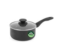 Progress BW12908EU7 Marble Ceramic 18 cm Saucepan with Lid - Non-Stick Cooking Pot with Metallic Marble Ceramic Coating, 1.95L Capacity, Induction Hob Suitable, Pressed Aluminium Cookware, PFAS-Free
