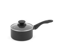 Progress Marble Ceramic Saucepan 20 Cm, Nonstick, 2.5 L, with Lid | Pressed Aluminium Body, Metallic Marble Ceramic Coating, PFAS Free, Soft Touch Handle, Induction Hob Suitable