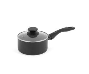 Progress Marble Ceramic Saucepan 20 Cm, Nonstick, 2.5 L, with Lid | Pressed Aluminium Body, Metallic Marble Ceramic Coating, PFAS Free, Soft Touch Handle, Induction Hob Suitable