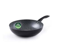 Progress Marble Ceramic 28Cm Stirfry, Black