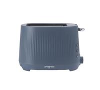 Progress Mellow 2-Slice Toaster - 7 Variable Browning Controls, 750W, Defrost, Reheat & Cancel Functions, Wide Self-Centring Slots, Removable Crumb Tray, Toasts Bread, Bagels & More, Blue