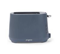Progress Mellow 2-Slice Toaster - 7 Variable Browning Controls, 750W, Defrost, Reheat & Cancel Functions, Wide Self-Centring Slots, Removable Crumb Tray, Toasts Bread, Bagels & More, Blue