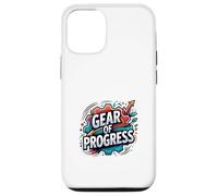 Progress Mindset Innovation Gear Motivation Graphic Case for iPhone 12/12 Pro