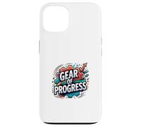 Progress Mindset Innovation Gear Motivation Graphic Case for iPhone 13