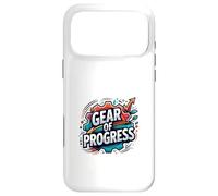 Progress Mindset Innovation Gear Motivation Graphic Case for iPhone 17 Pro Max