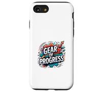 Progress Mindset Innovation Gear Motivation Graphic Case for iPhone SE (2020) / 7/8