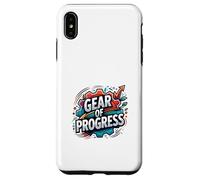 Progress Mindset Innovation Gear Motivation Graphic Case for iPhone XS Max