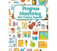 Progress Monitoring Data Tracking Organizer: Response to Intervention RTI Documentation Forms for Individual Students and Class List Organizer 8.5" x 11" - School Supplies Pattern