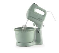Progress Neutrals 2-in-1 Stand & Hand Mixer - Dual Purpose, 5 Speed Settings & Turbo Function, With 2 Mixing Beaters, 2 Dough Hooks, Mixing Bowl, Baking, Cookies, Bread, Sage Green, 300W
