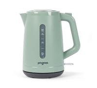 Progress Neutrals Electric Kettle, 1.7 L, 3000 W, Sage Green | Jug style, 360 degree swivel base, removable limescale filter, boil dry protection, easy lift lid, everyday hot drinks