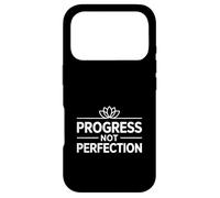 Progress Not Perfection Lotus Motivation Case for iPhone 17 Pro