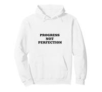 Progress Not Perfection - Motivational Growth Mindset Quote Pullover Hoodie