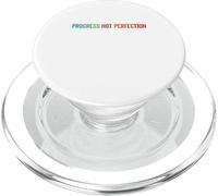 Progress Not Perfection Motivational Quote Inspire Mindset PopSockets PopGrip for MagSafe