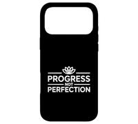 Progress Not Perfection Motivational Typography Case for iPhone 17 Pro Max