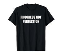 Progress Not Perfection T-Shirt, Men, Black, 4XL