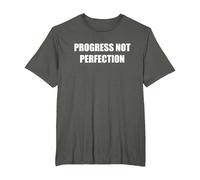 Progress Not Perfection T-Shirt, Men's Big and Tall, Asphalt, 3X Tall