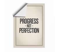 Progress Not Perfection Typography Unframed Wall Art Print A1 (84.1×59.4cm), Wall Decor for Living Room, Bedroom, Office & Home, Art Gift