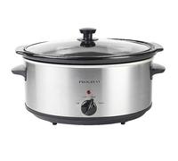Progress Oval Slow Cooker in Silver, Size 6.5 Litre | Charlies