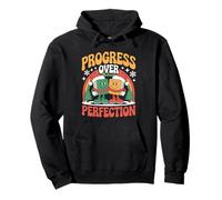Progress Over Perfection Christmas Dyslexia Tutor Teacher Pullover Hoodie