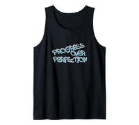 Progress Over Perfection Graffiti Motivation Tank Top