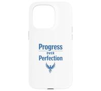 Progress Over Perfection Motivational Case for iPhone 15 Pro