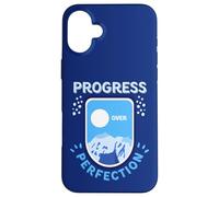 Progress Over Perfection Motivational Case for iPhone 16 Plus