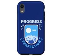 Progress Over Perfection Motivational Case for iPhone XR