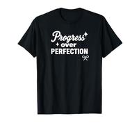 Progress Over Perfection Motivational Christian Self Quote T-Shirt