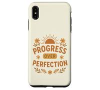 Progress Over Perfection Motivational Nature Sun Flowers Case for iPhone XS Max
