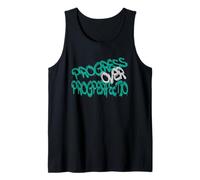 Progress Over Perfection Motivational Quote Design Tank Top