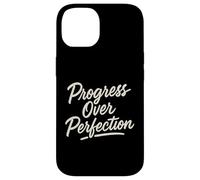 Progress Over Perfection Motivational Self-Improvement Case for iPhone 14