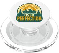 Progress Over Perfection Retro Motivational Design PopSockets PopGrip for MagSafe