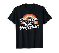 Progress Over Perfection Retro Motivational Unisex T-Shirt