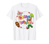 Progress Over Perfection Teacher Caterpillar Back to School T-Shirt
