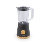 Progress Skara 1.5 L Jug Blender - 2 Speed Settings & Pulse Function, Stainless Steel Blades, Detachable for Easy Cleaning, Smoothies, Juices, Sauces, Dips, Black & Wooden Accents, 500W