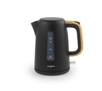 Progress Skara 1.7 L Kettle - Rapid Boil, Removable Limescale Filter, Boil-Dry Protection, Strix Controller, 360 Degree Base, BPA-Free, Black & Wooden Accents, 3000W