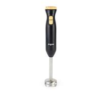 Progress Skara Hand Blender - 2 Speeds, Turbo Function, Stainless Steel Blades, Detachable for Easy Cleaning, Compact, Soups, Sauces, Smoothies, Black & Wooden Accents, 800W
